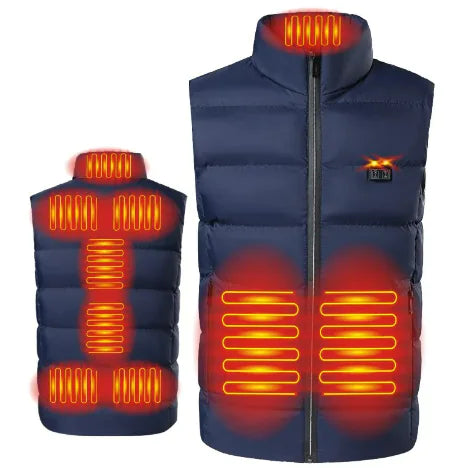 Freeze-Proof 9-Zone Heated Vest – Stay Warm Anywhere, From Jobsite to Office