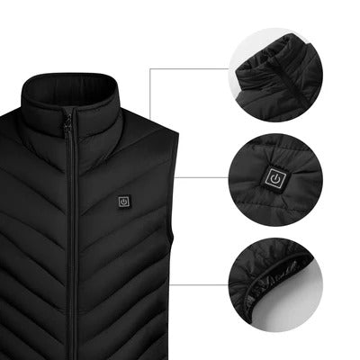 Freeze-Proof 9-Zone Heated Vest – Stay Warm Anywhere, From Jobsite to Office