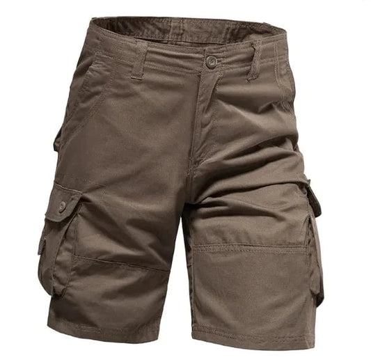 ToughTask_Multi_Pocket_Workwear_Cargo_Shorts dark olive

